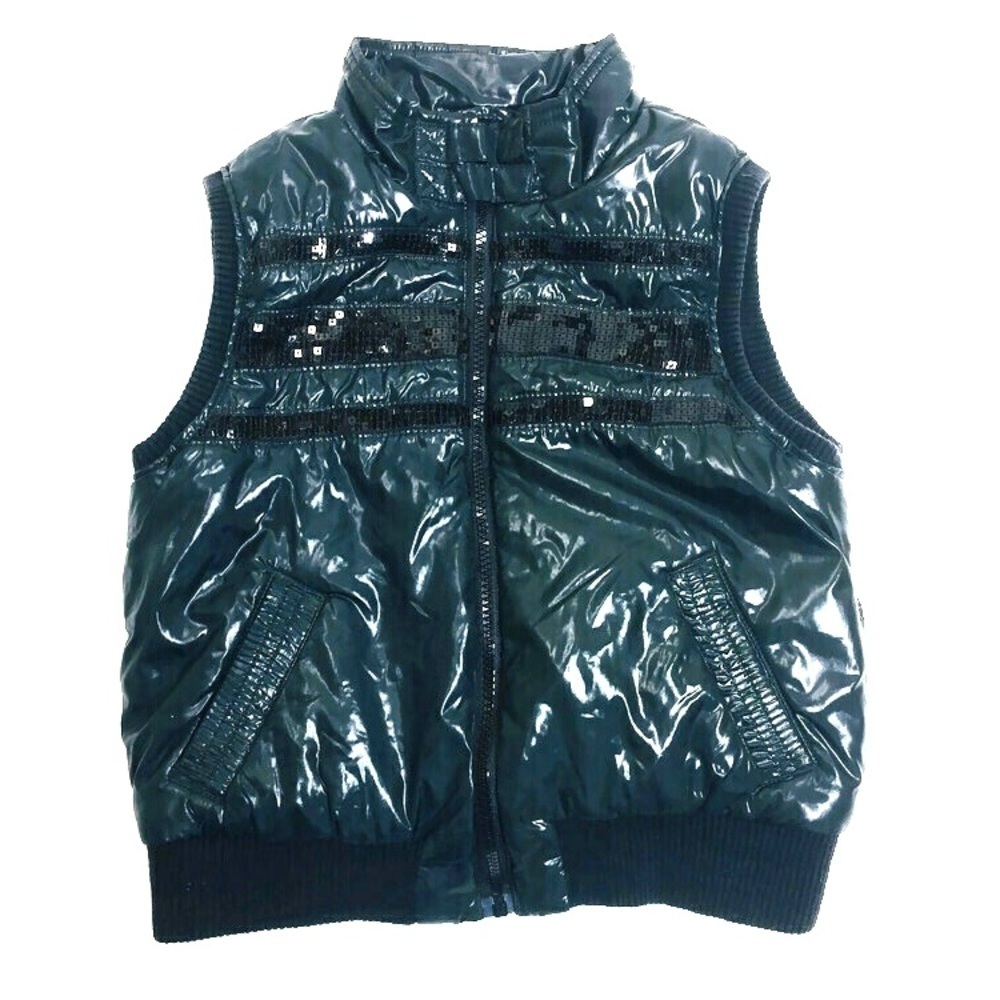 Children’s place Girls‎ dark grey 7-8Y puffer vest